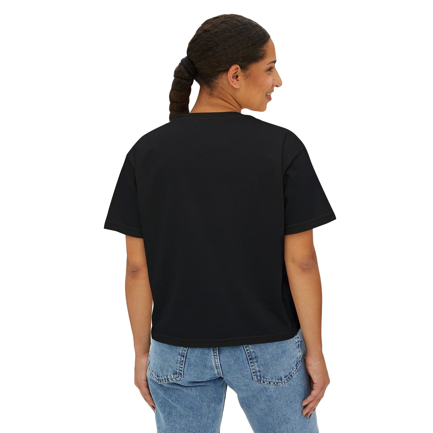 A Divine Diamond Dragon Pendant Graphic Women's Boxy Tee, Casual T-Shirt, Trendy Fashion, Streetwear Style, Unique Gift for Her, Everyday Wear