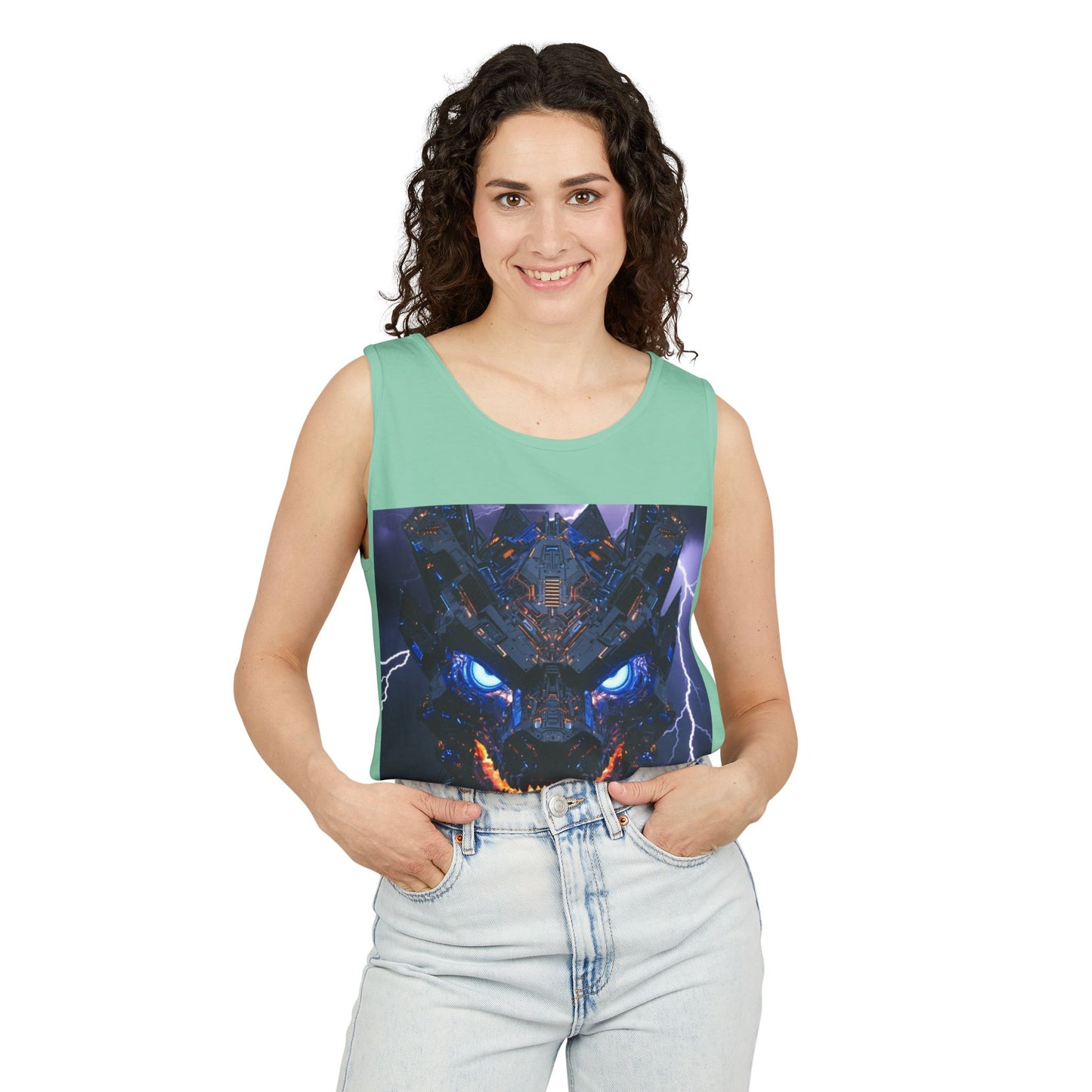 Dragon Storm Tank Top – Fierce Lightning Dragon Graphic Tank