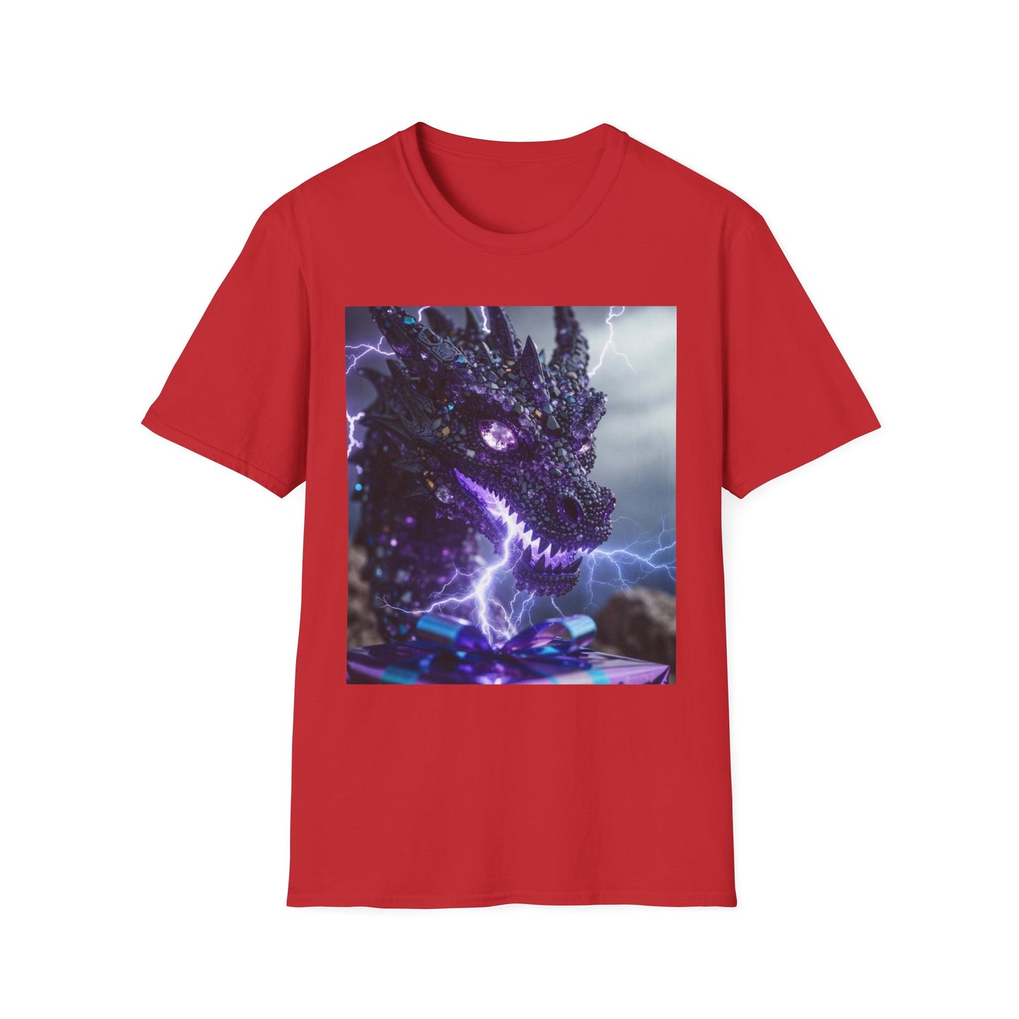 Dragon Lightning T-Shirt — Neon Electric Fantasy Graphic Tee