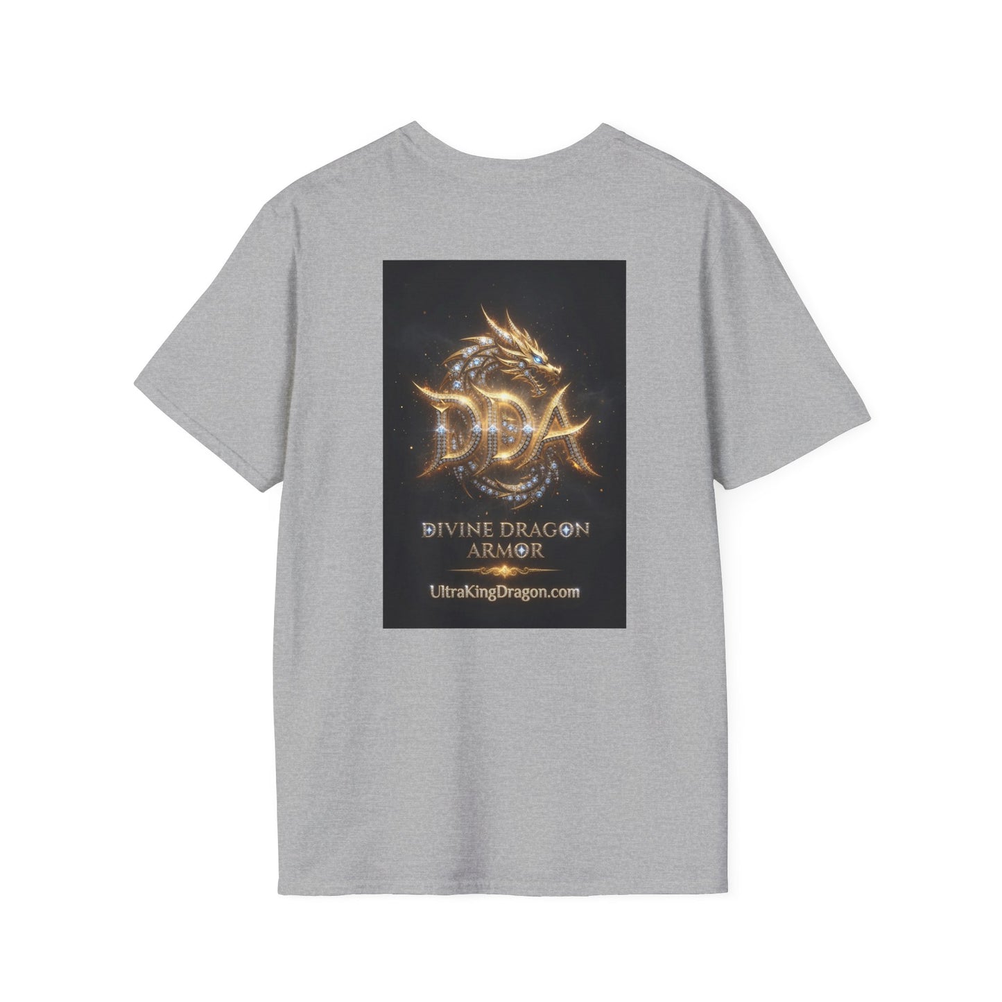 A Cyber Dragon Graphic T-Shirt — Futuristic Neon Dragon Design