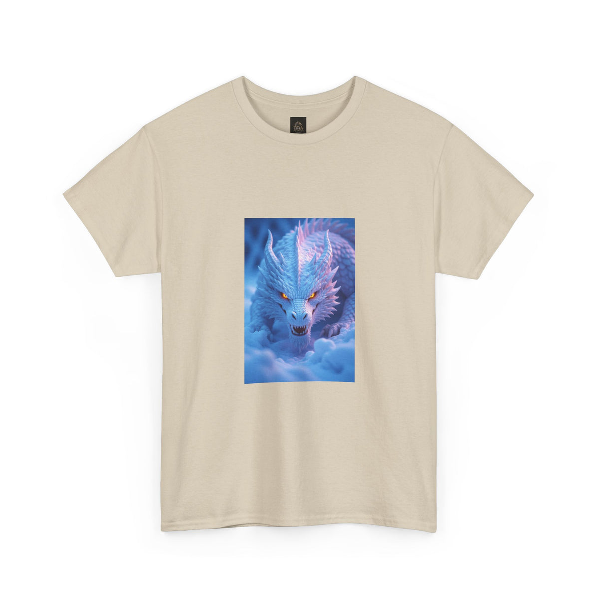 A Mystic Blue Dragon Tee — Ethereal Fantasy Animal Graphic T-Shirt