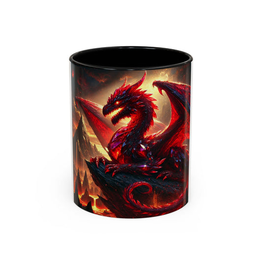 Legendary Dragon Accent Coffee Mug – Perfect for Gamers & Fantasy Lovers