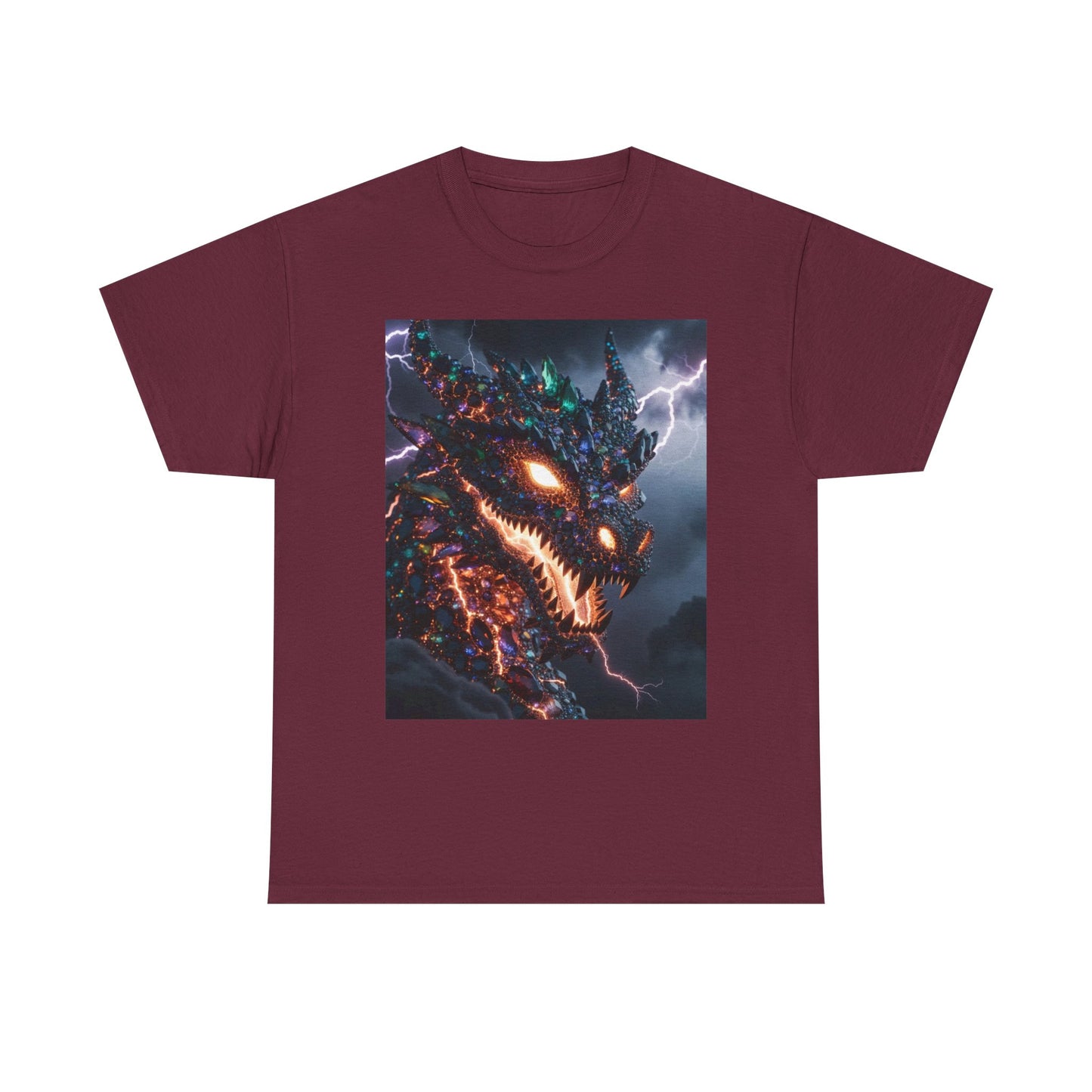 Molten Fury Dragon T‑Shirt — Lightning Kaiju Graphic Tee