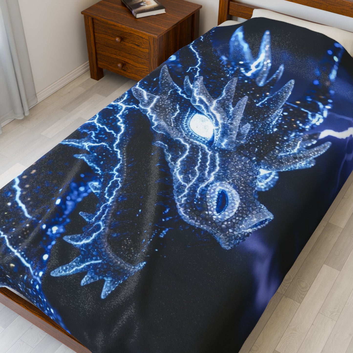Dragon Lightning Velveteen Plush Blanket