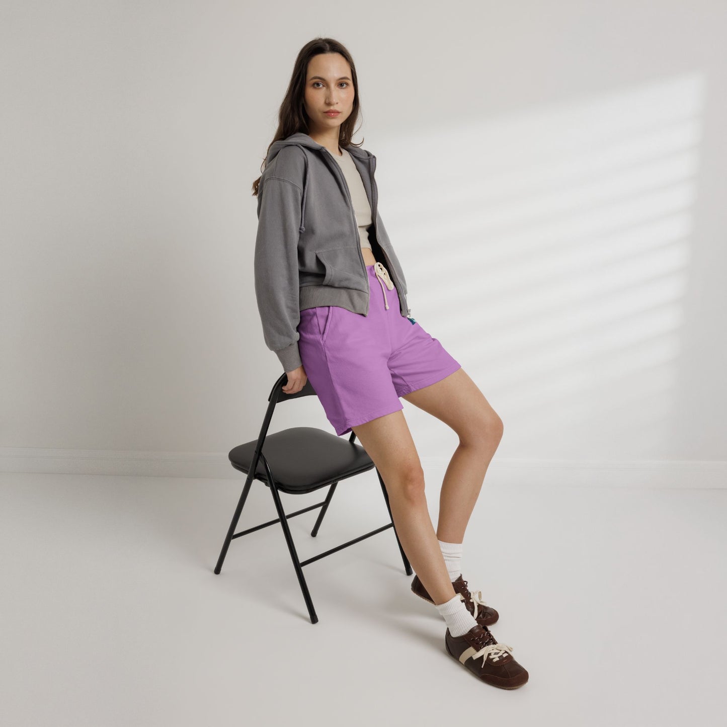 Lightweight Fleece Sweat Shorts — Pocket Sea Breeze Graphic