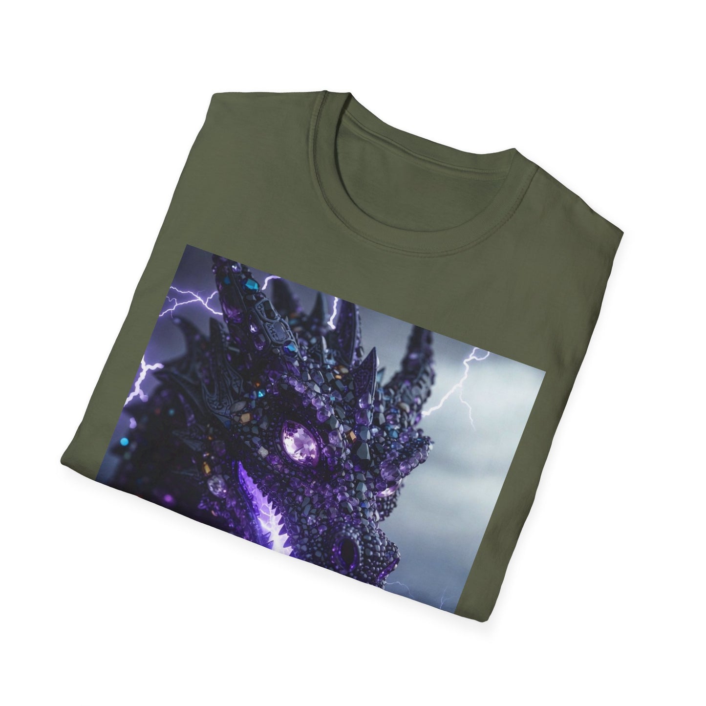 Dragon Lightning T-Shirt — Neon Electric Fantasy Graphic Tee