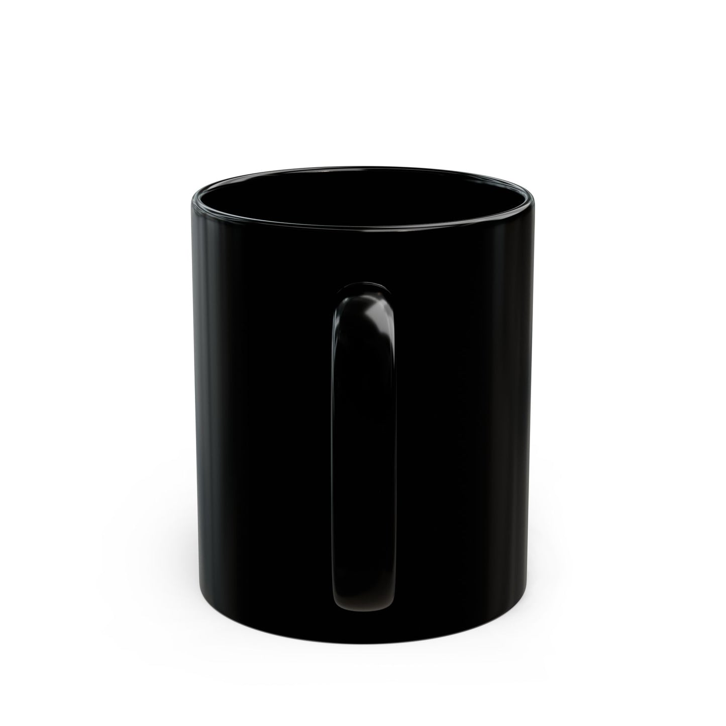 Storm Dragon Black Mug — Electric Blue Fantasy Dragon Coffee Cup (11oz/15oz)