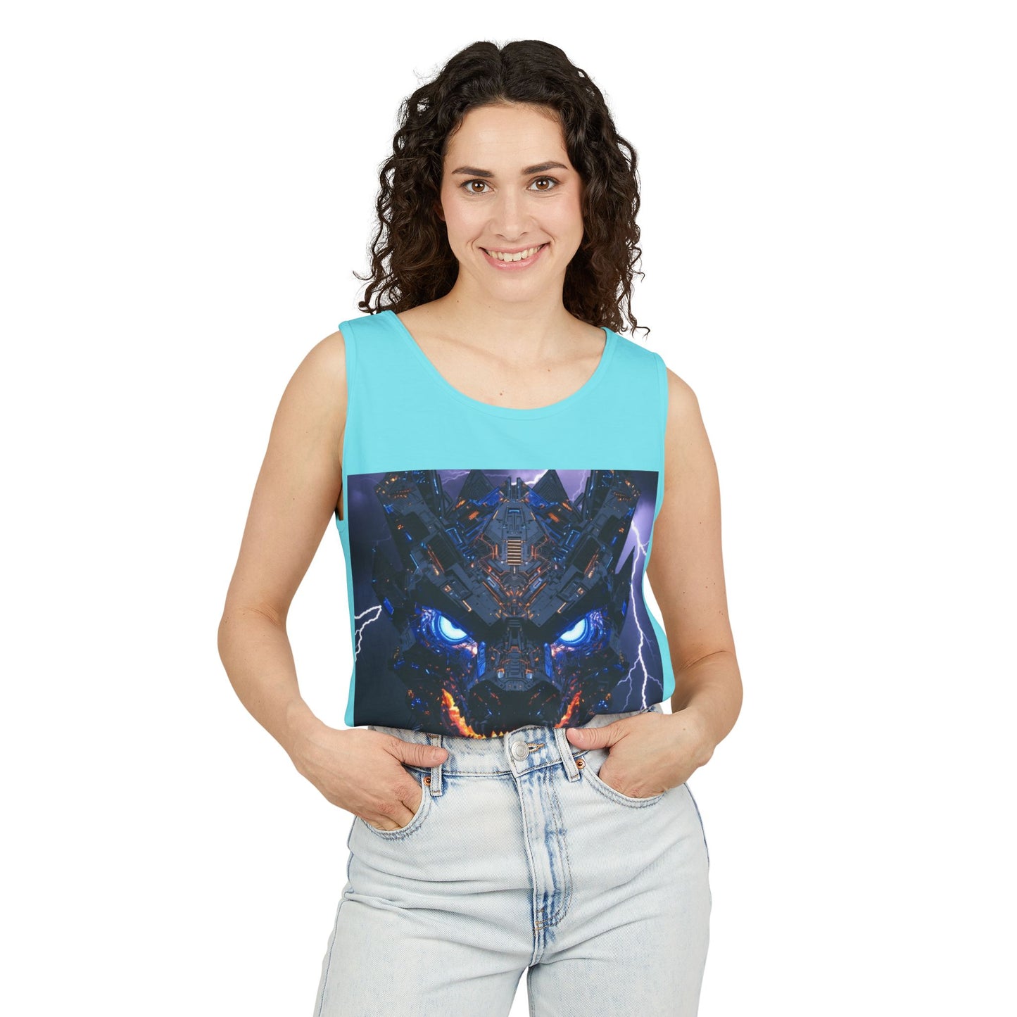 Dragon Storm Tank Top – Fierce Lightning Dragon Graphic Tank