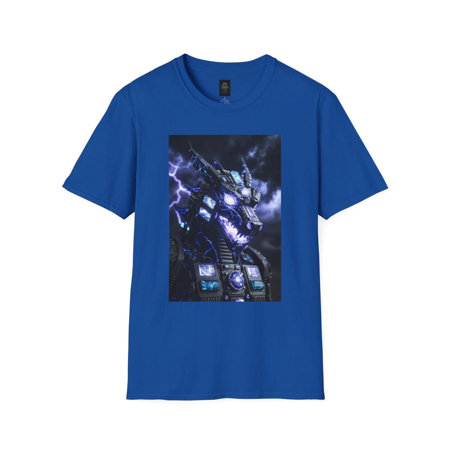 A Dragon Mech Lightning T-Shirt — Cyber Dragon Graphic Tee