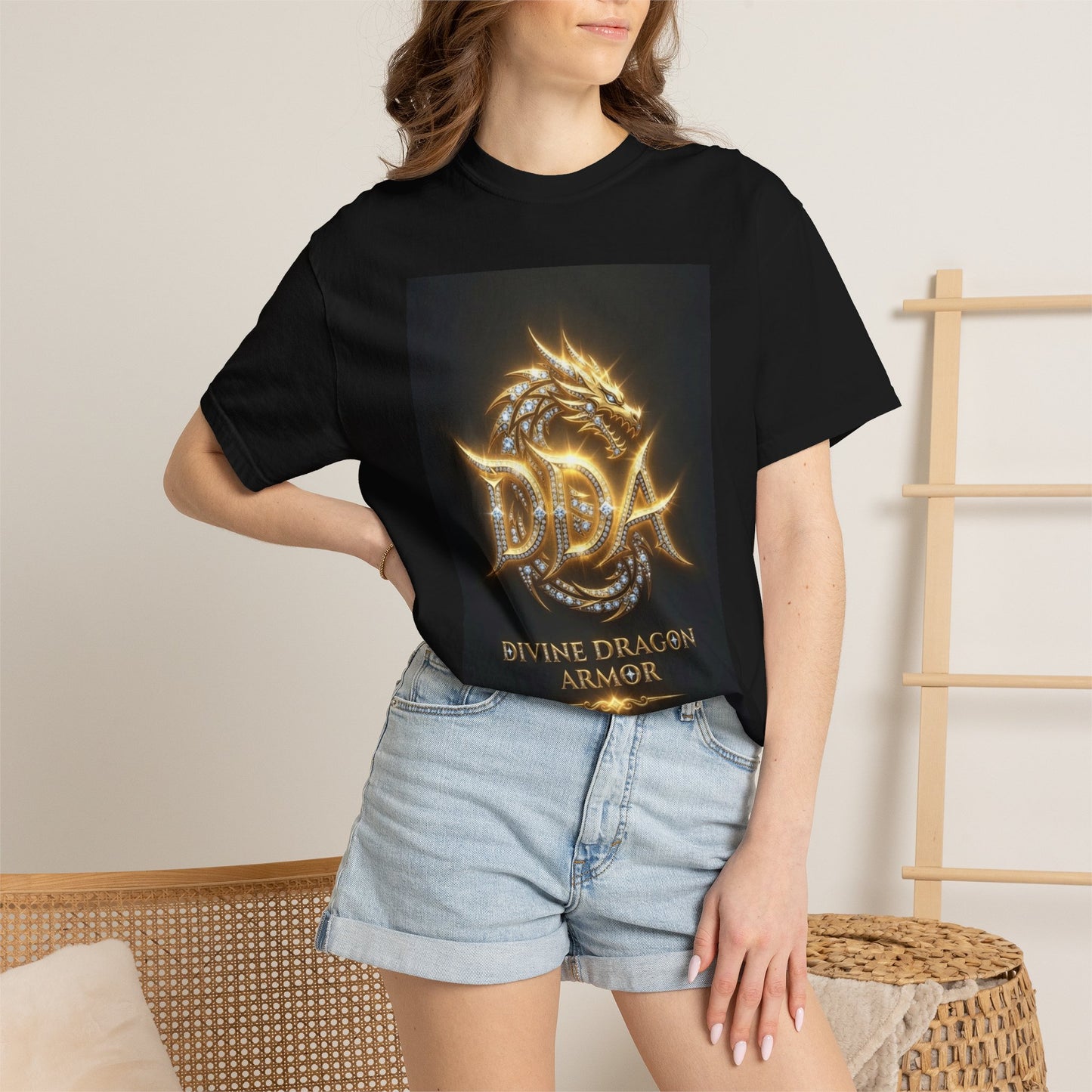 A DIVINE DRAGON ARMOR MEN OR WOMANS Garment-Dyed T-shirt