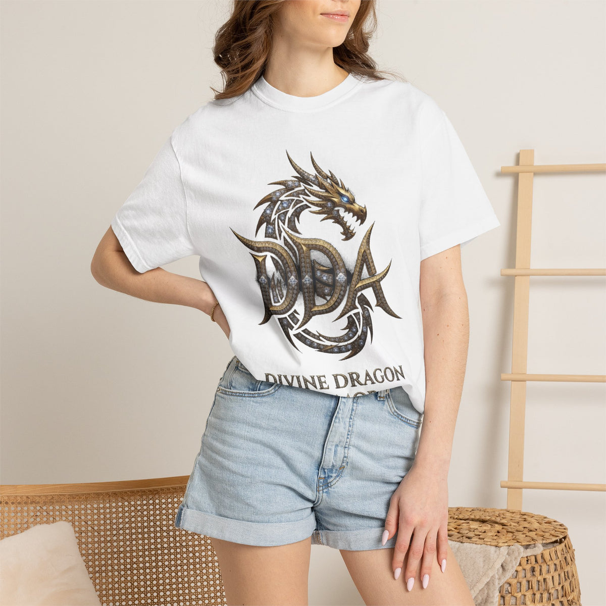 A DIVINE DRAGON ARMOR MEN OR WOMANS Garment-Dyed T-shirt