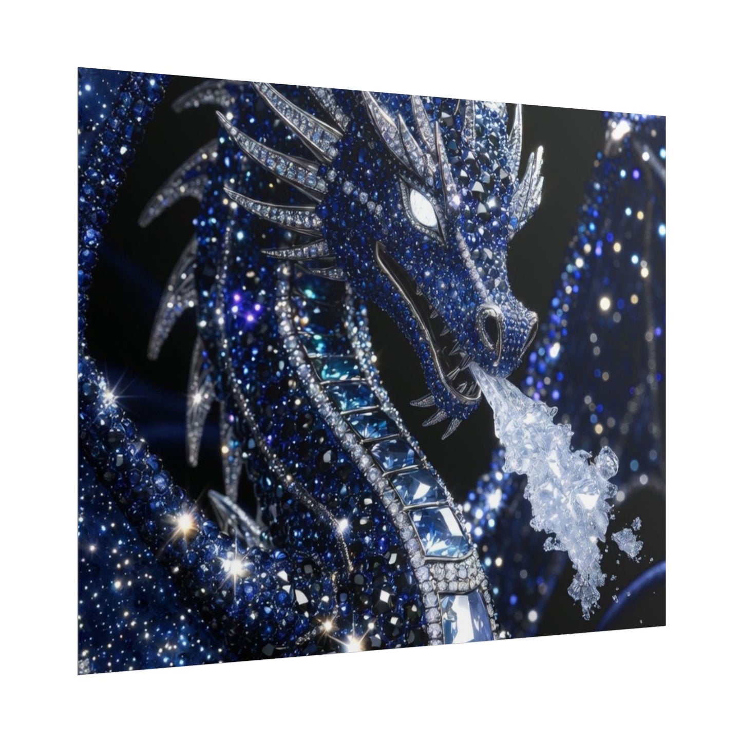 Rolled Poster — Sparkling Ice Dragon Art Print