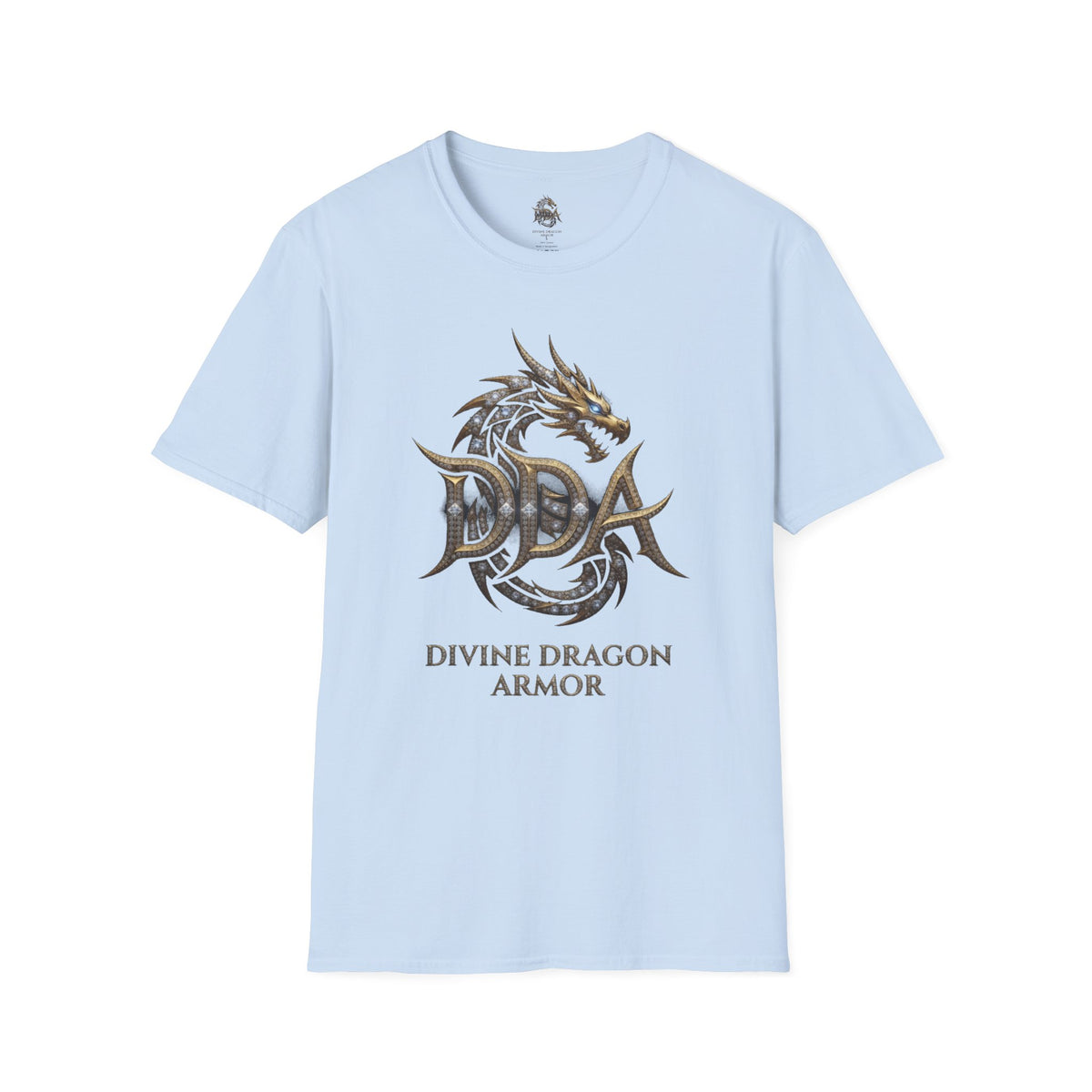 Dragon Logo Pocket T-Shirt — "DDA Divine Dragon Armor" Chest Patch