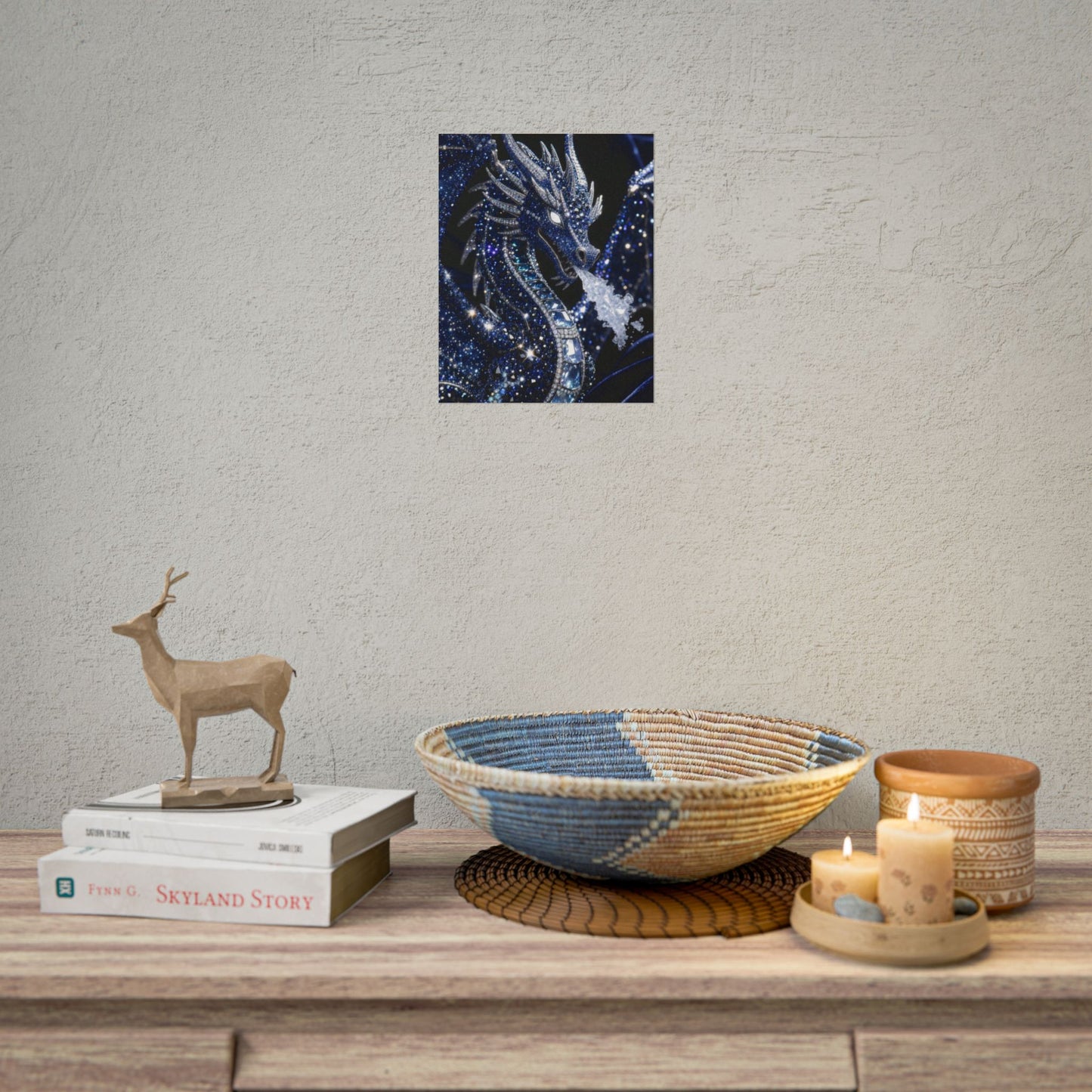 Rolled Poster — Sparkling Ice Dragon Art Print