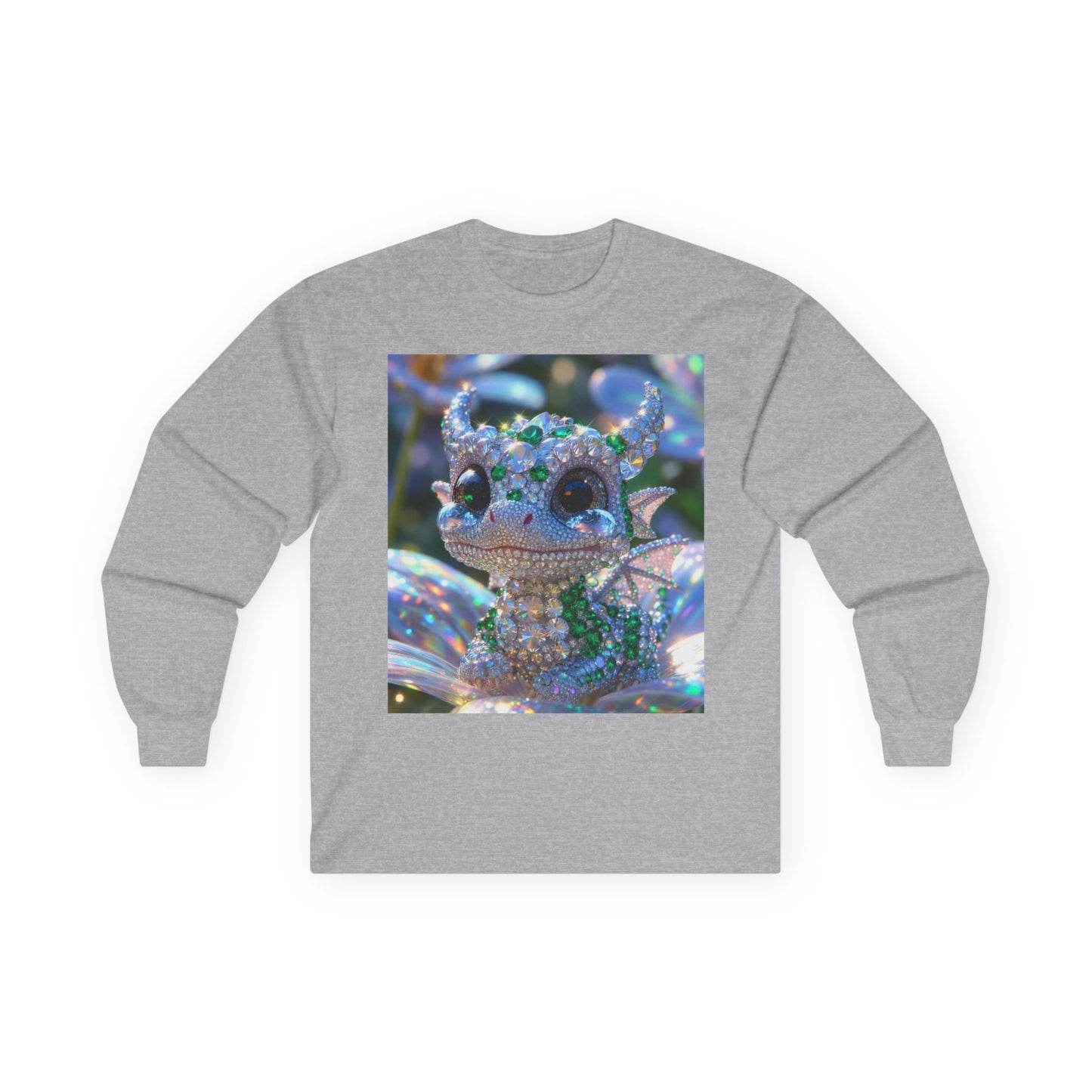 Sparkling Crystal Dragon Long Sleeve Tee