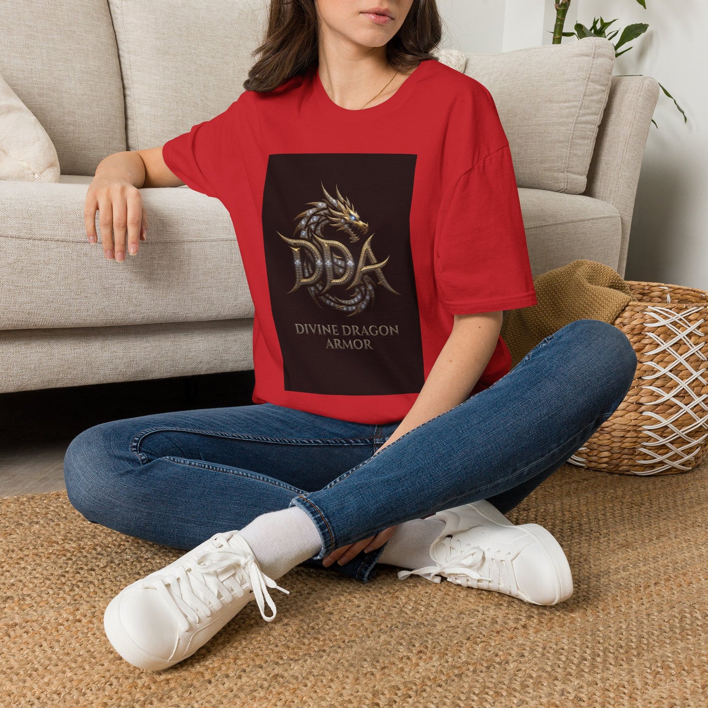 A Dragon Crest T-Shirt — Divine Dragon Armor Logo Tee