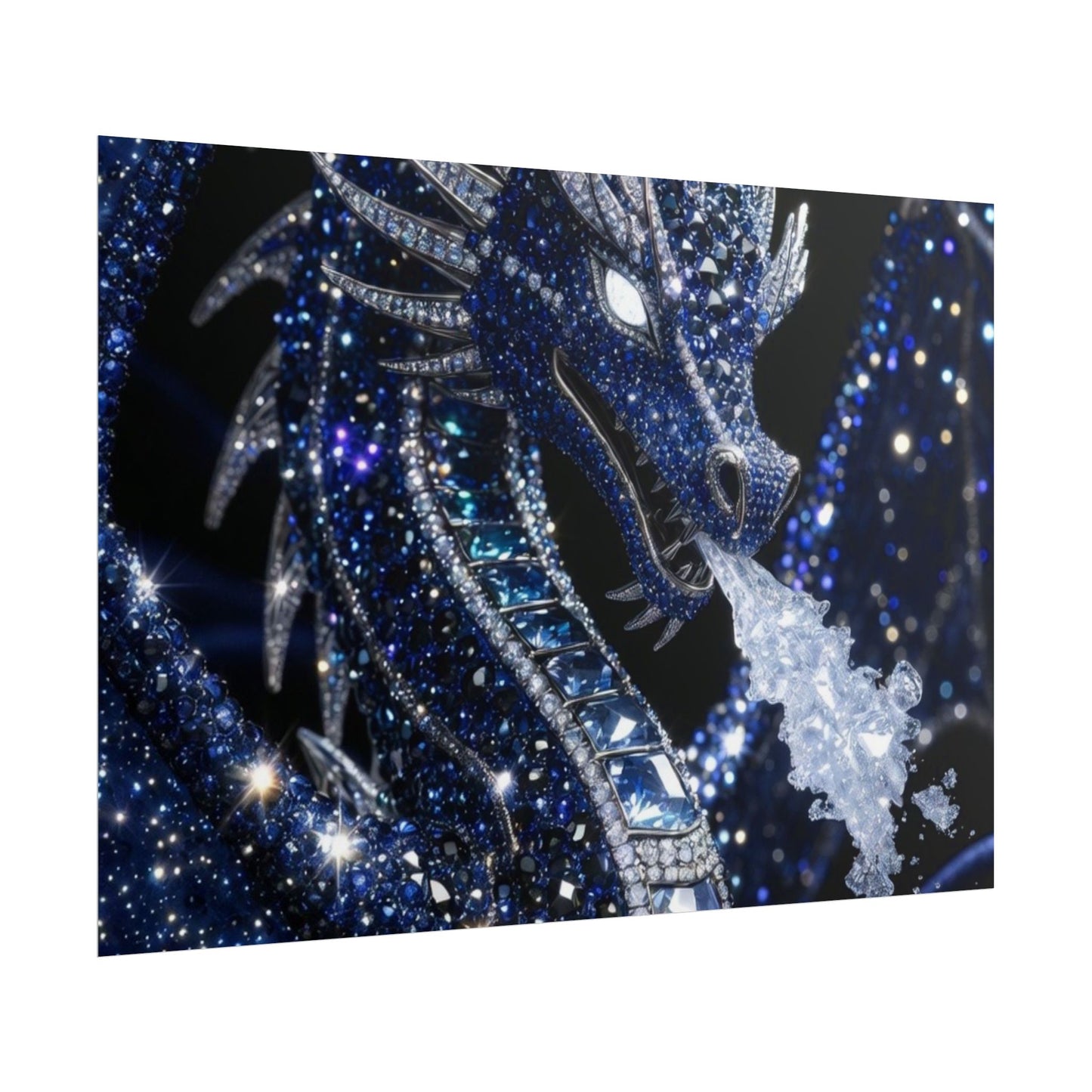 Rolled Poster — Sparkling Ice Dragon Art Print