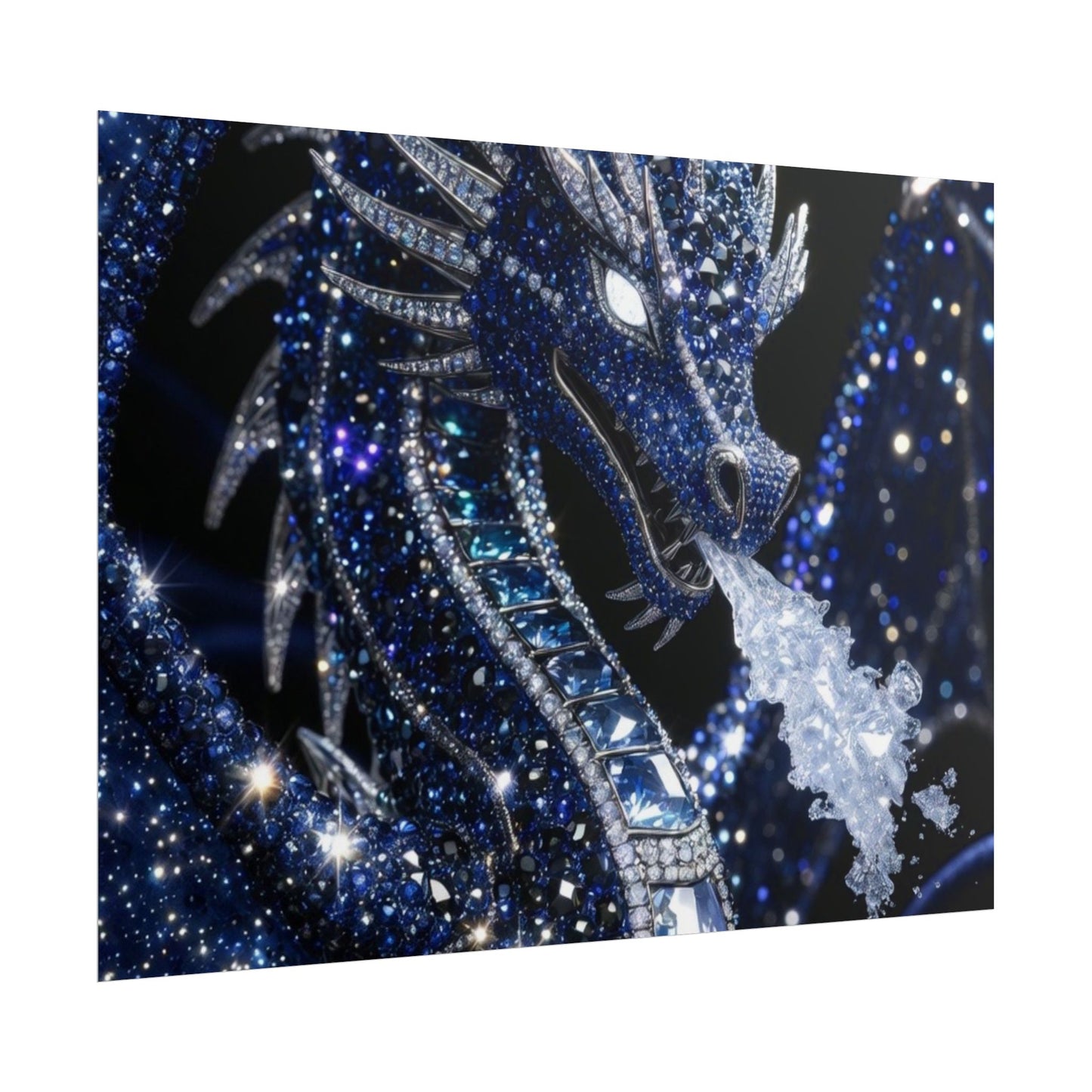 Rolled Poster — Sparkling Ice Dragon Art Print
