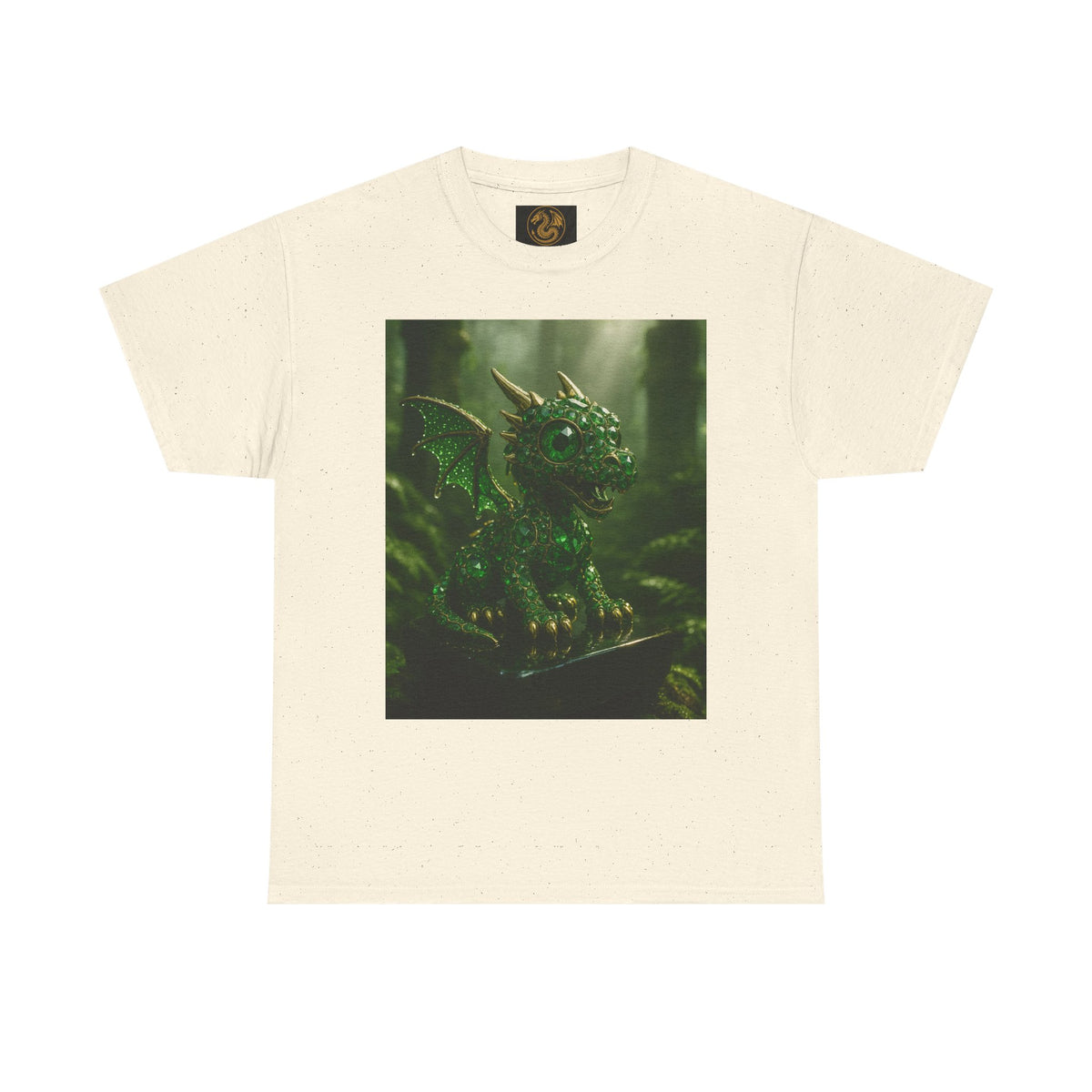 A Fantasy Dragon Graphic Tee, Heavy Cotton Shirt, Cute Dragon Top, Gifts for Dragon Lovers, Whimsical Art T-Shirt, Casual Wear