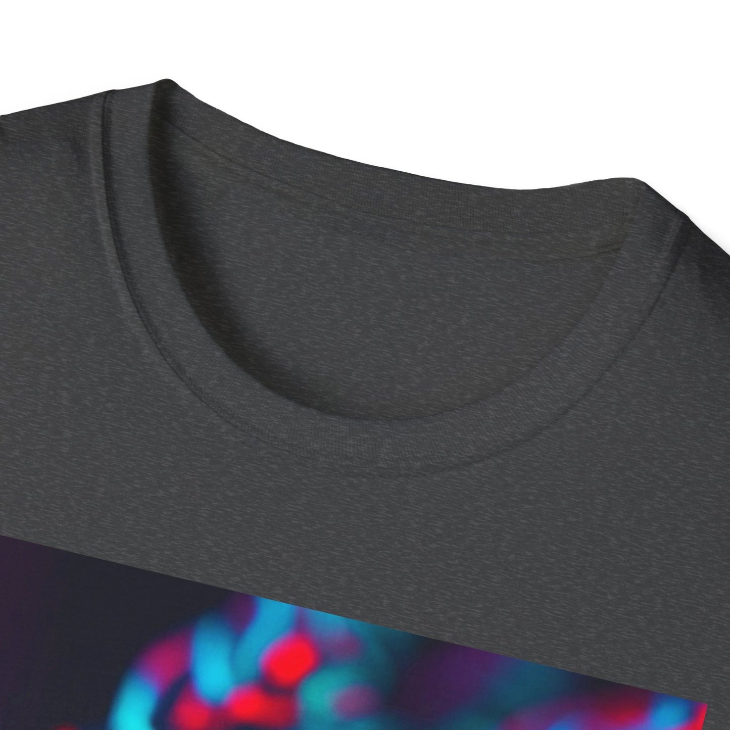Neon Cyber Skull T-Shirt — Vaporwave Glitch Art Tee