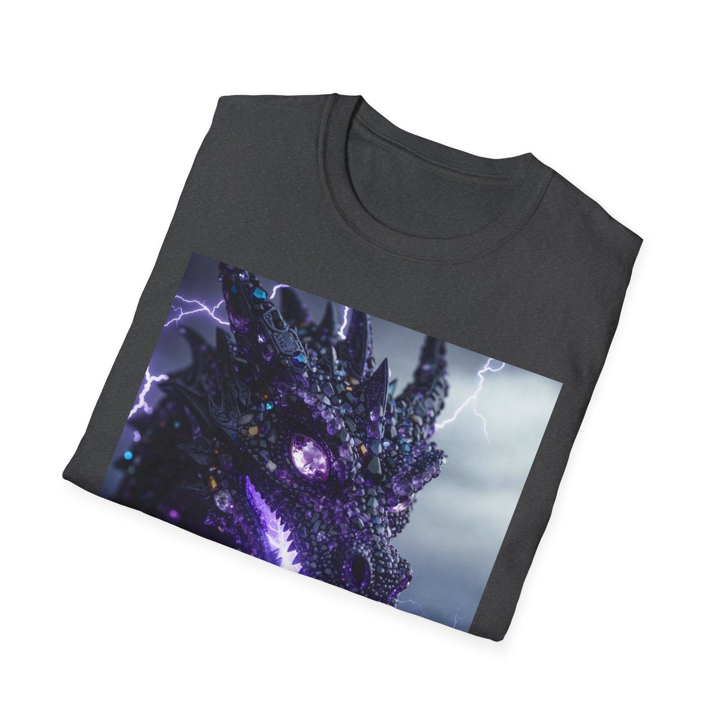 Dragon Lightning T-Shirt — Neon Electric Fantasy Graphic Tee