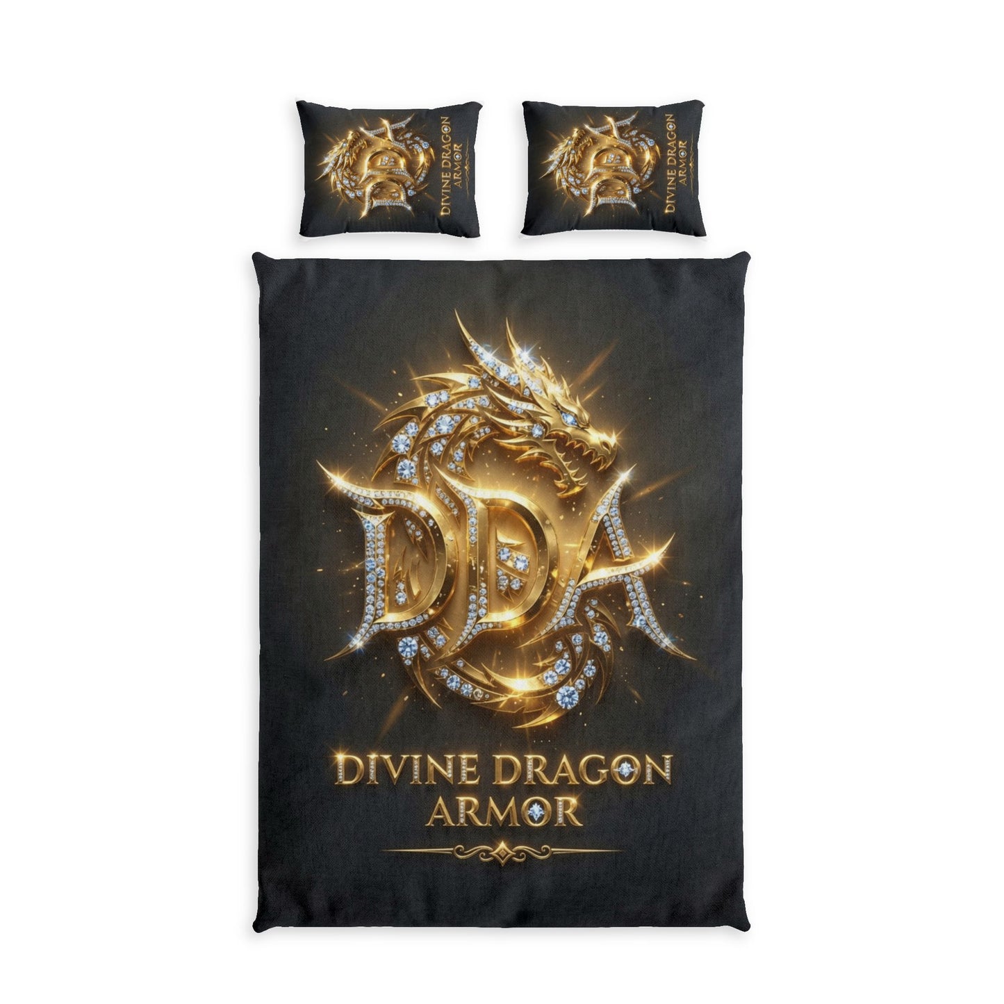 A DIVINE DRAGON ARMOR Cotton Bed Set