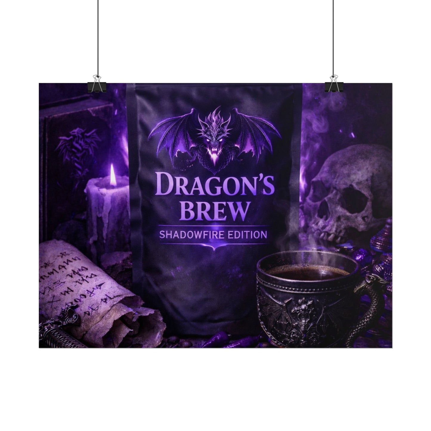 Rolled Poster — "Dragon’s Brew: Shadowfire Edition" Fantasy Poster