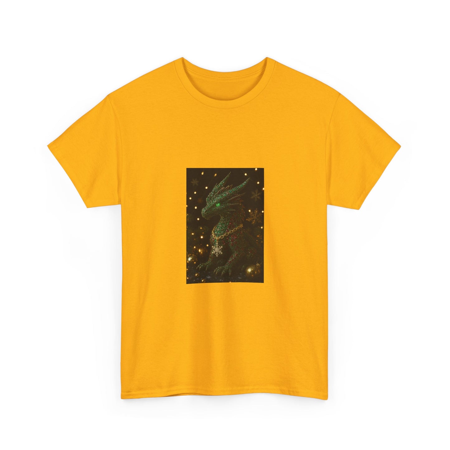 Christmas Dragon Constellation T-Shirt — Mystical Green Dragon & Starry Night Tee