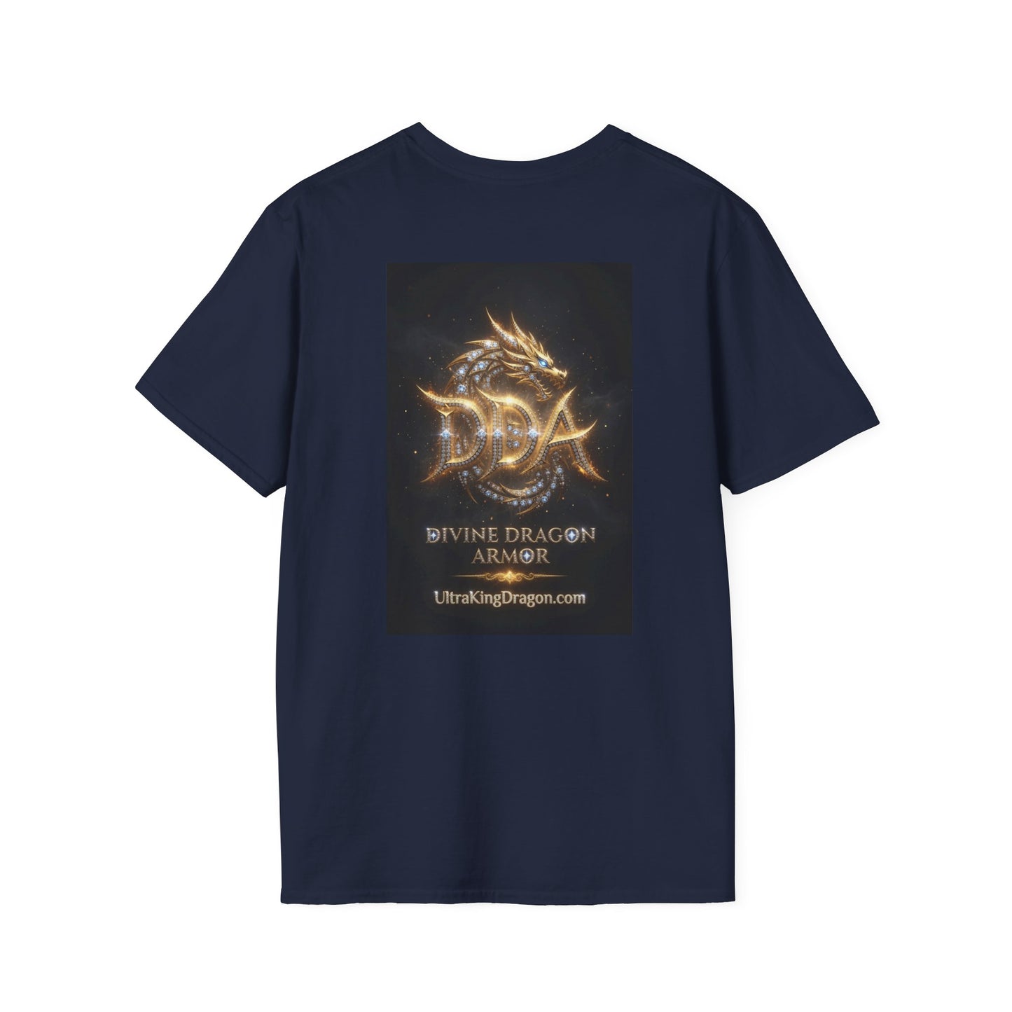 A Cyber Dragon Graphic T-Shirt — Futuristic Neon Dragon Design
