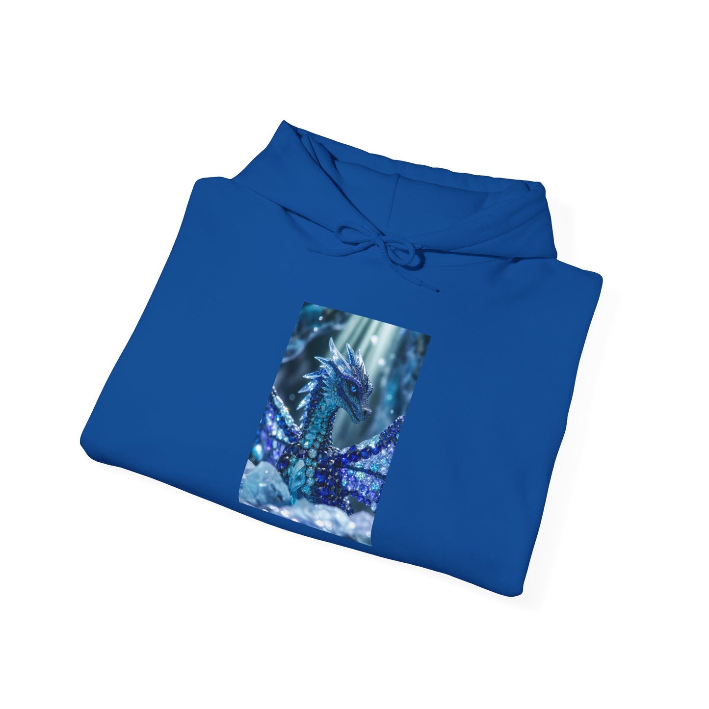 Blue Forest Dragon Hoodie — Mystic Night Scene Sweatshirt