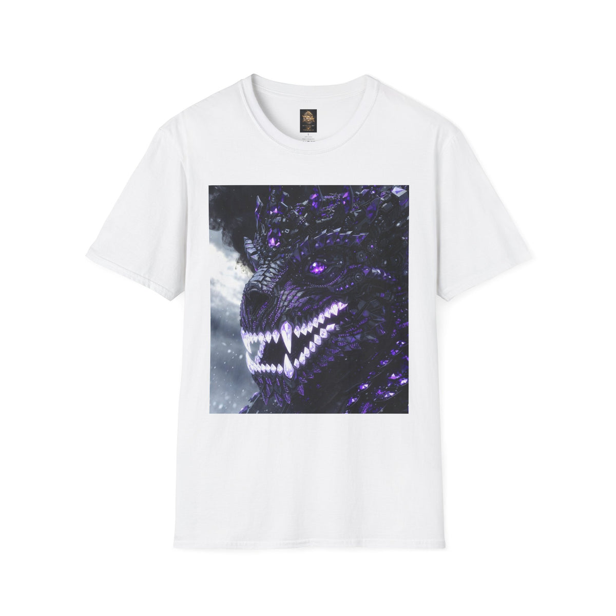 A Purple Dragon Skull T-Shirt — Divine Dragon Armor Logo Tee