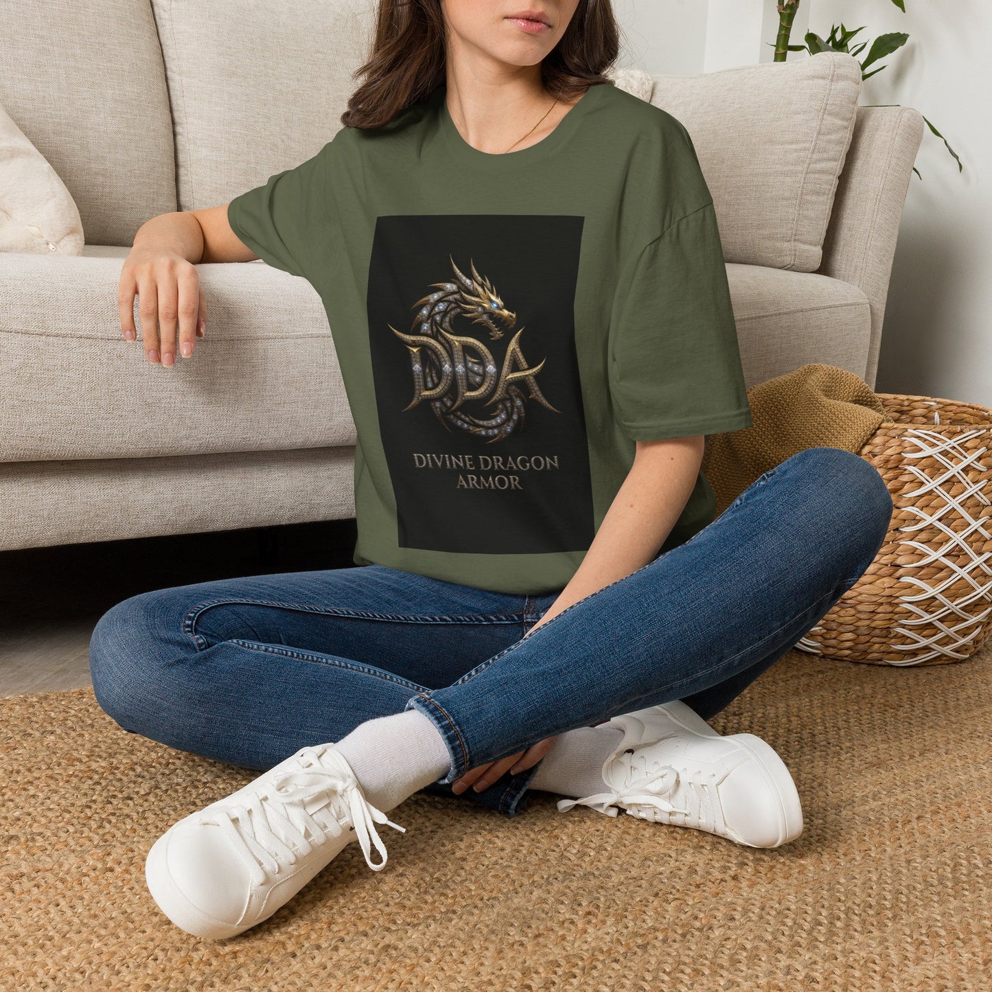 A Dragon Crest T-Shirt — Divine Dragon Armor Logo Tee