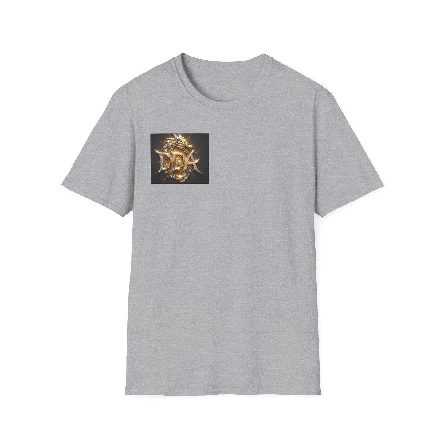 #1 seller DDA DIVINE DRAGON ARMOR T-Shirt — Golden Dragon Emblem Chest Logo, Fantasy Gaming Fan Tee