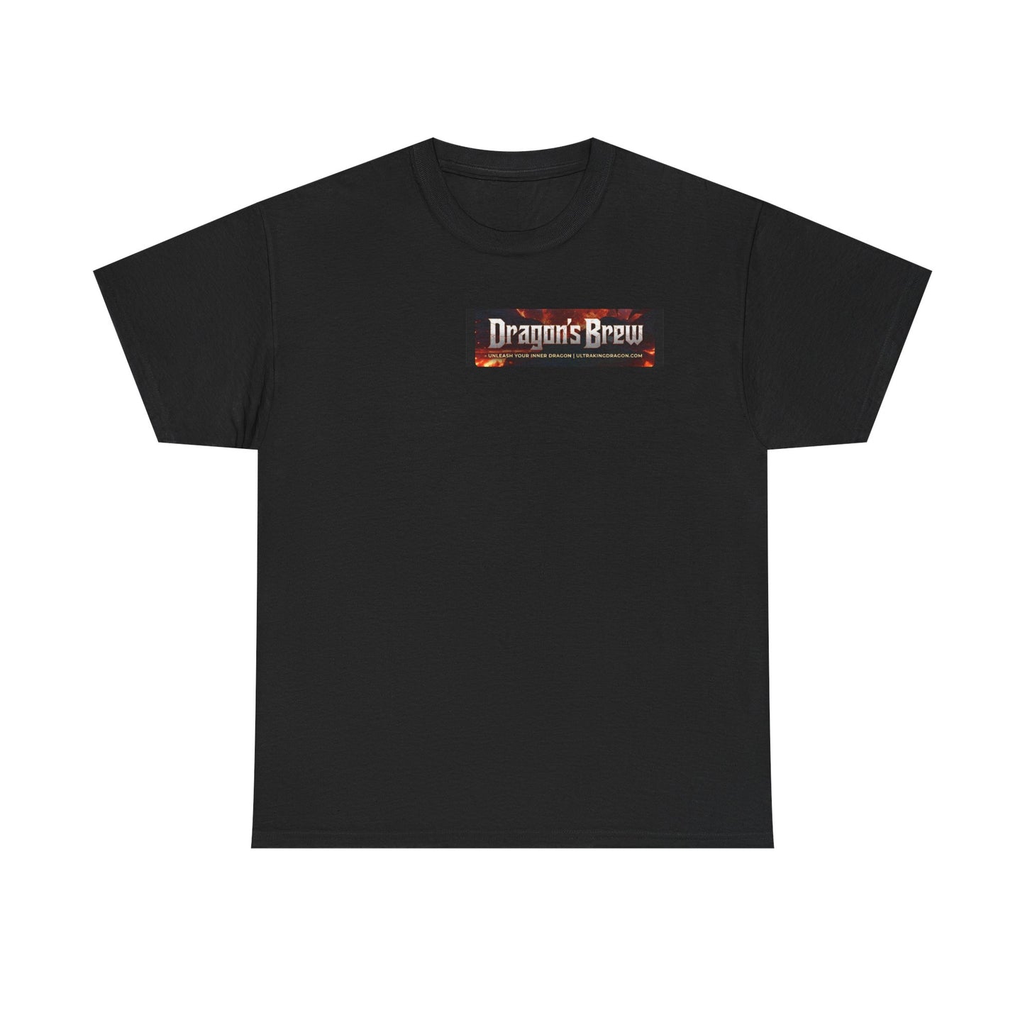 T-Shirt — "Dragon's Brew" Fiery Skull Graphic Tee