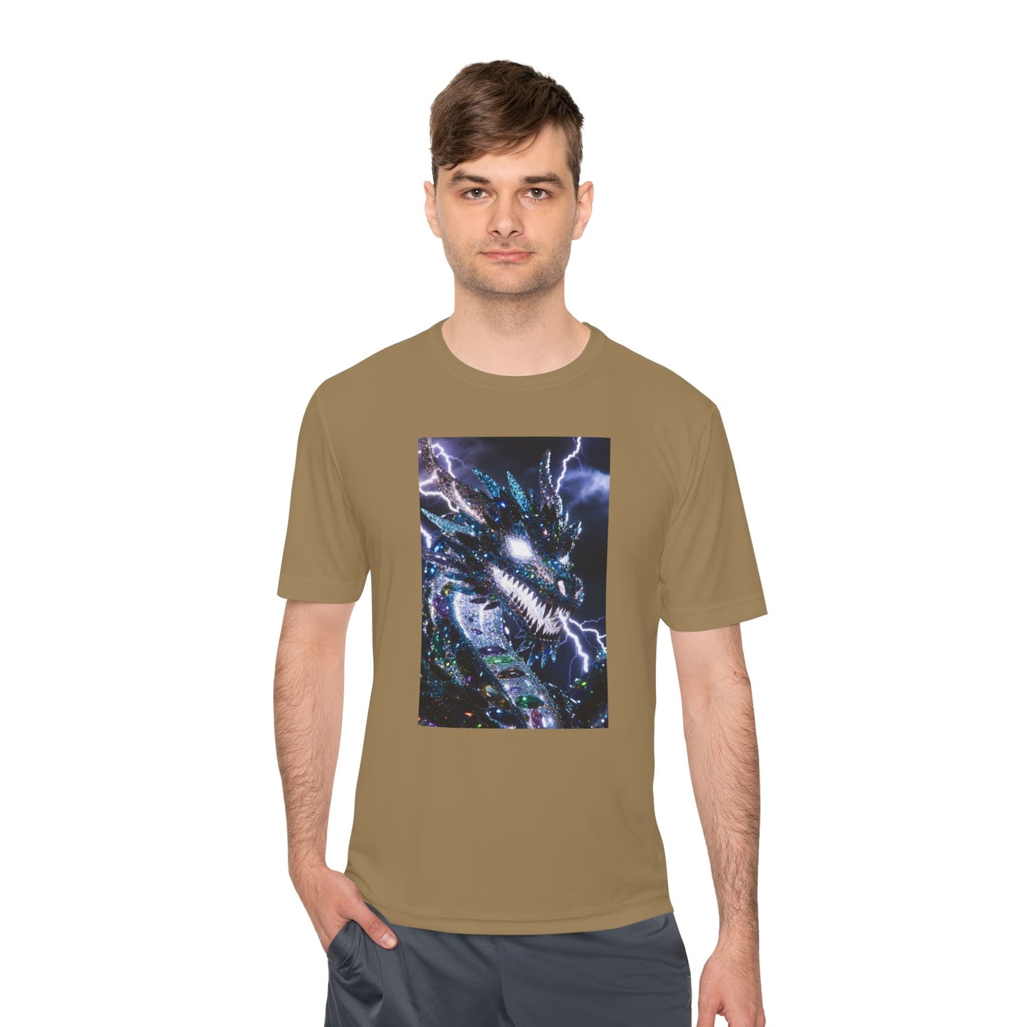 Lightning Dragon Graphic Tee — Cosmic Fantasy Dragon Shirt