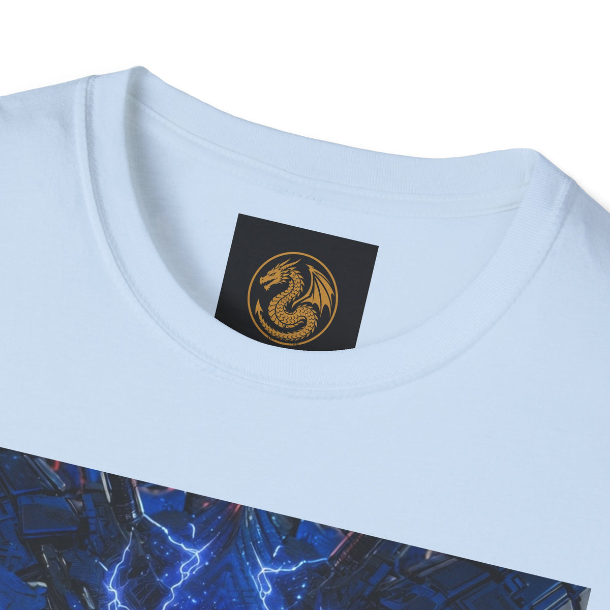 #1 Selling Dragon Nebula T-Shirt — Cosmic Blue Dragon Graphic Tee