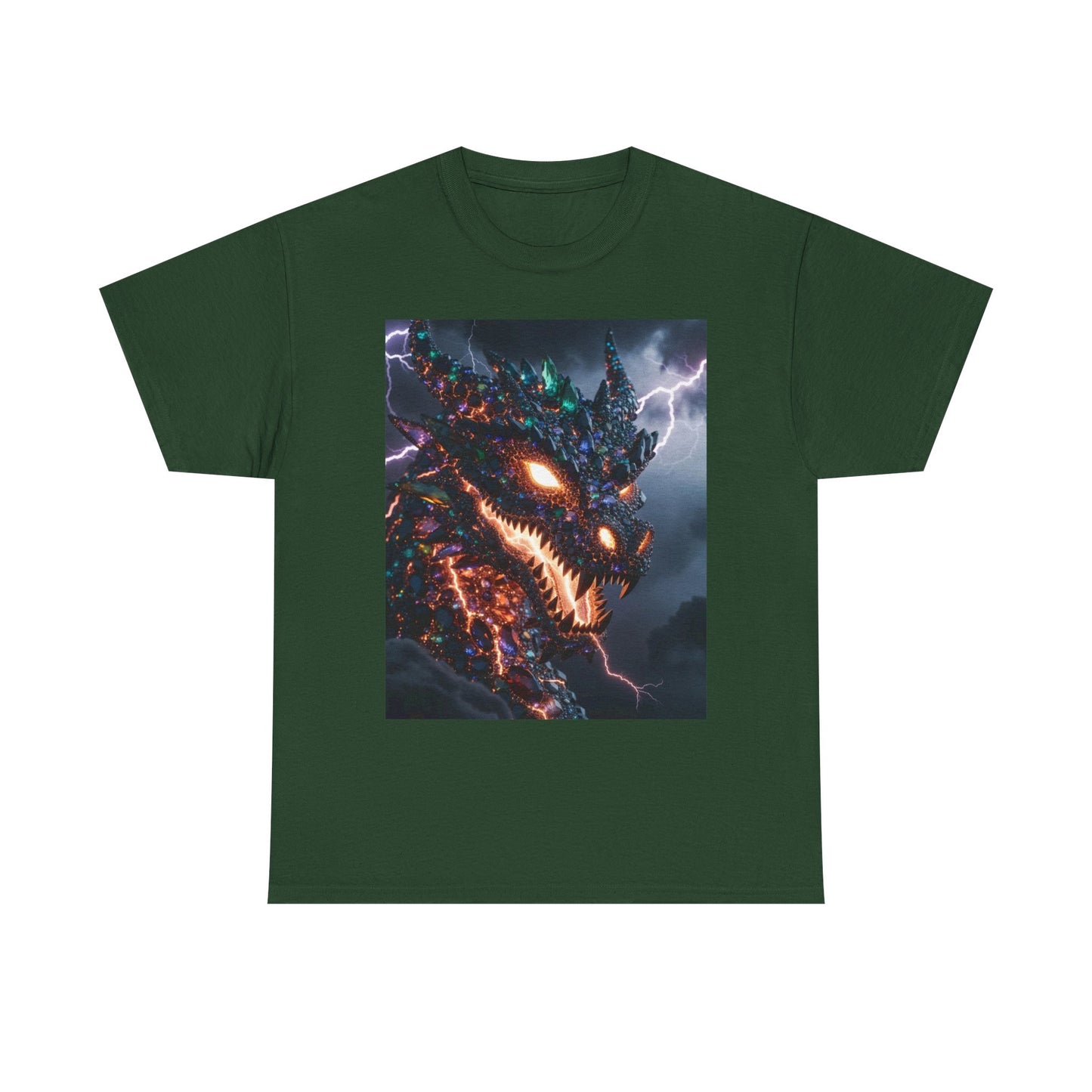 Molten Fury Dragon T‑Shirt — Lightning Kaiju Graphic Tee