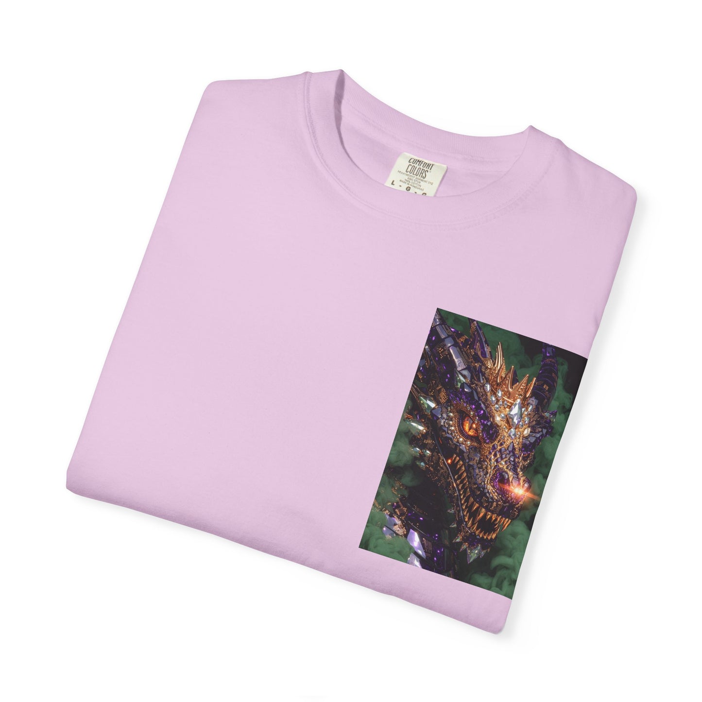 Dragon Pocket Graphic T‑Shirt — Fiery Fantasy Chest Print