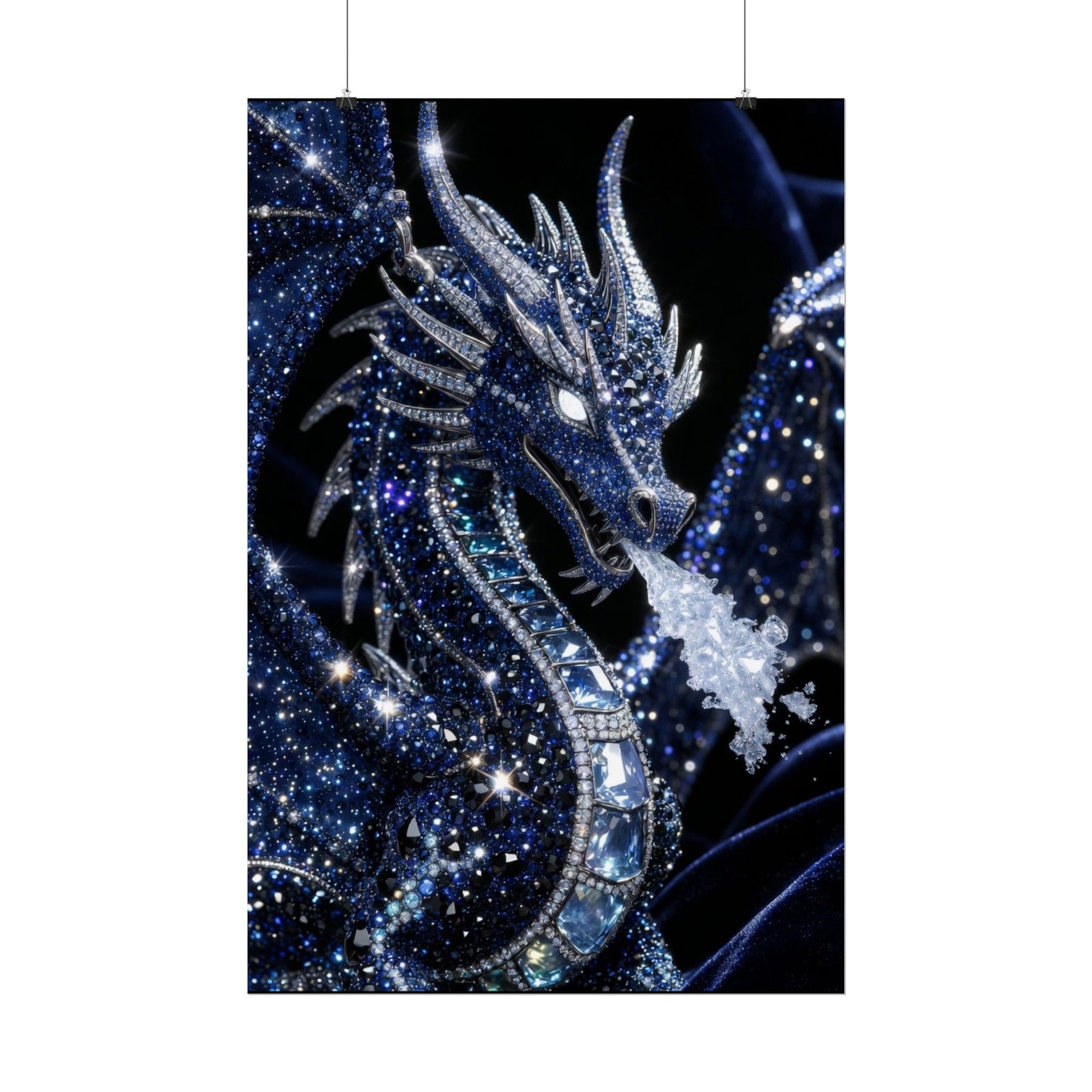 Rolled Poster — Sparkling Ice Dragon Art Print