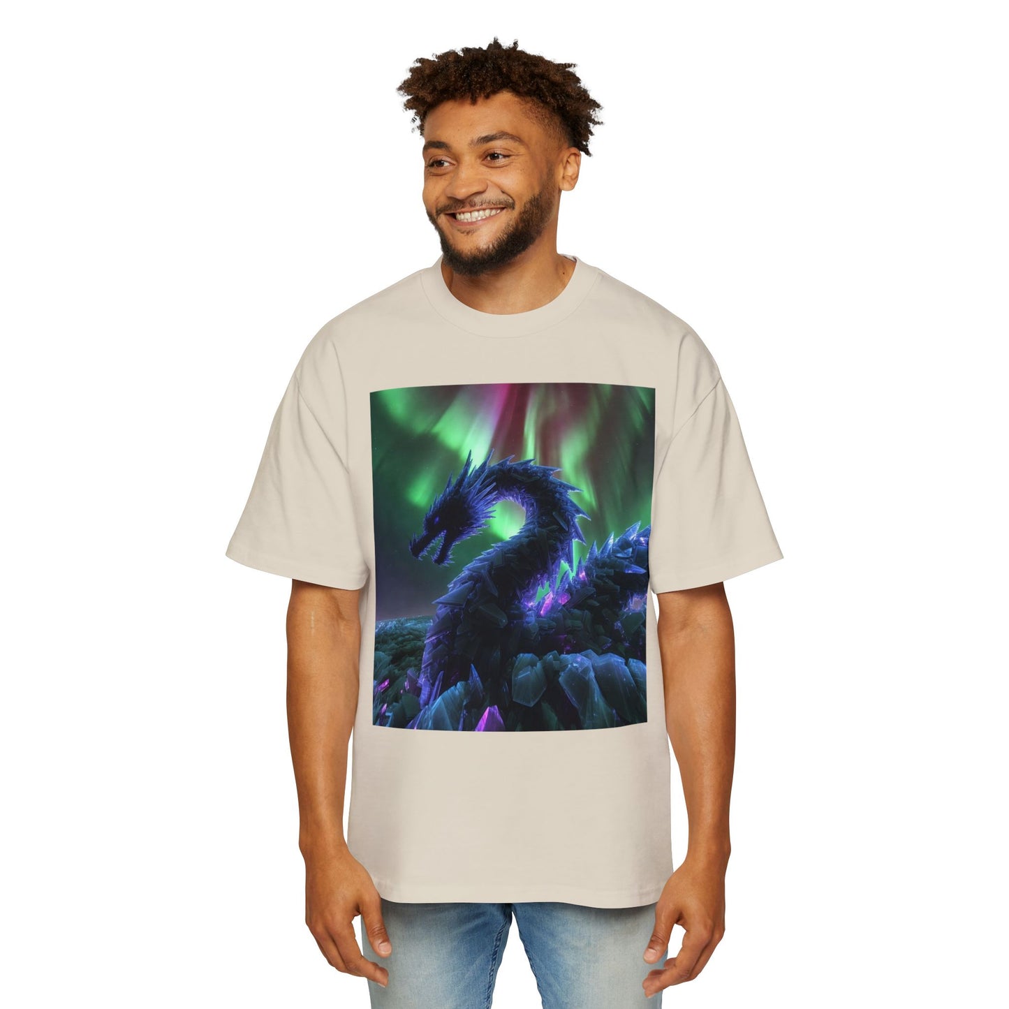 Northern Lights Dragon Tee — Fantasy Dragon Graphic T-Shirt