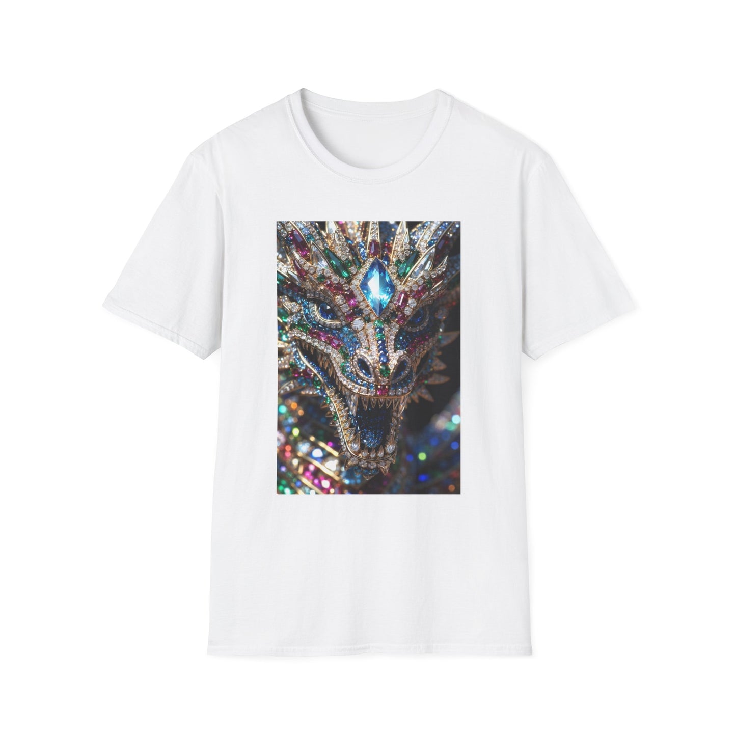 # 1 Dragon selling Gemstone Mask T-Shirt — Jewel-Encrusted Festival Tee