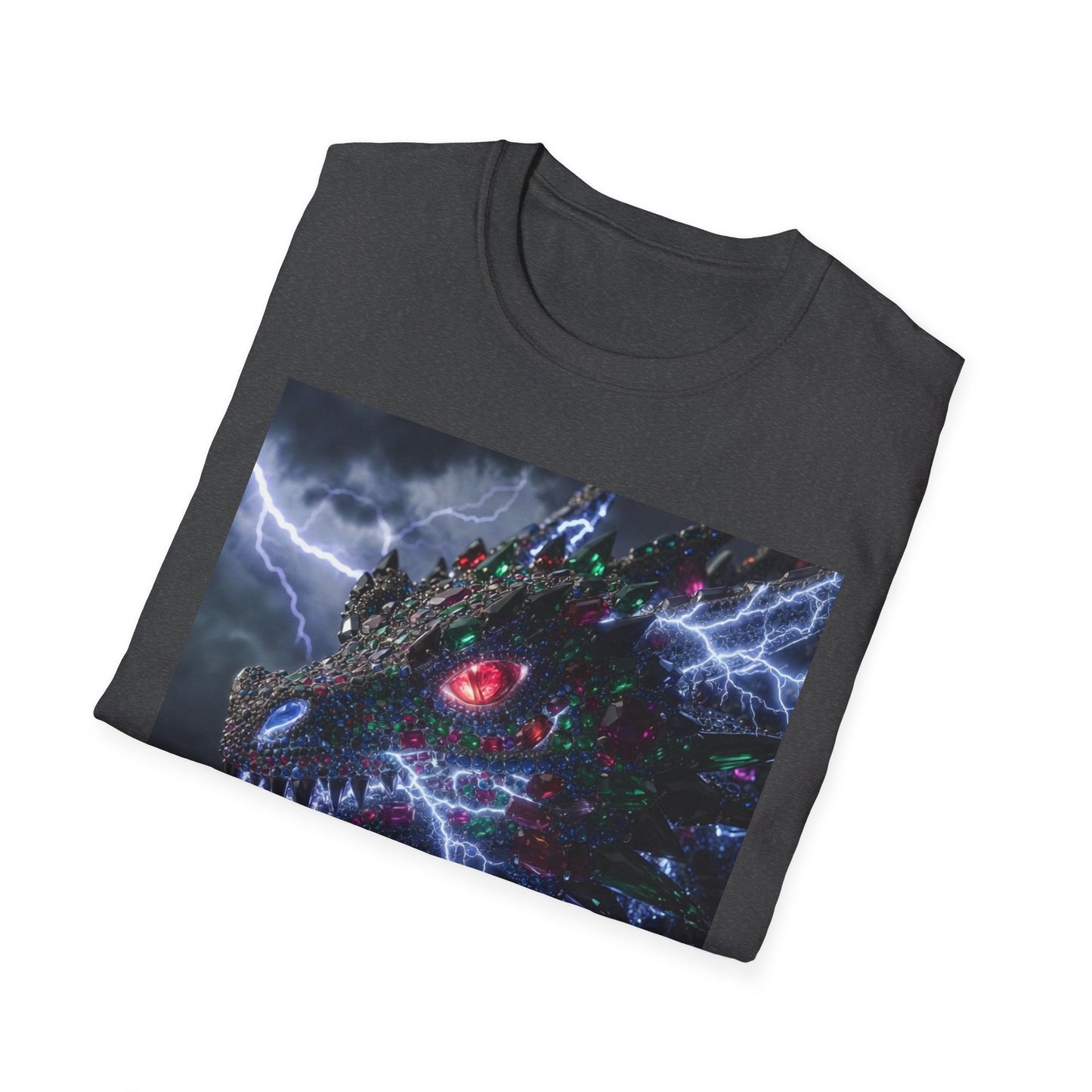 Dragon Lightning T-Shirt — Electric Dark Fantasy Monster Graphic Tee
