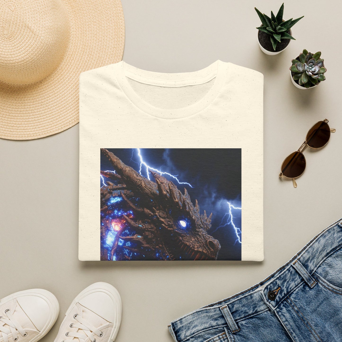 Godzilla Monster Tee — Electric Kaiju Face Graphic T-Shirt