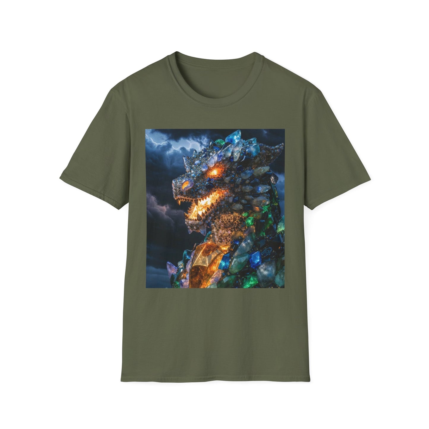 Gemstone Dragon T-Shirt — Fiery Crystal Dragon Graphic Tee