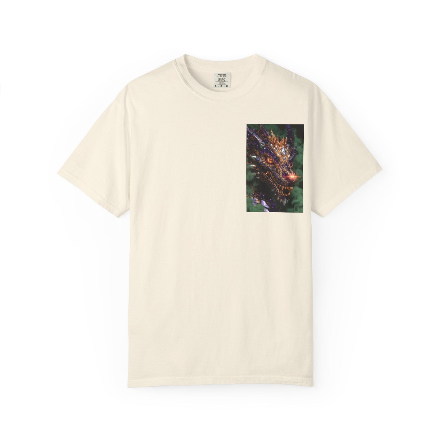 Dragon Pocket Graphic T‑Shirt — Fiery Fantasy Chest Print