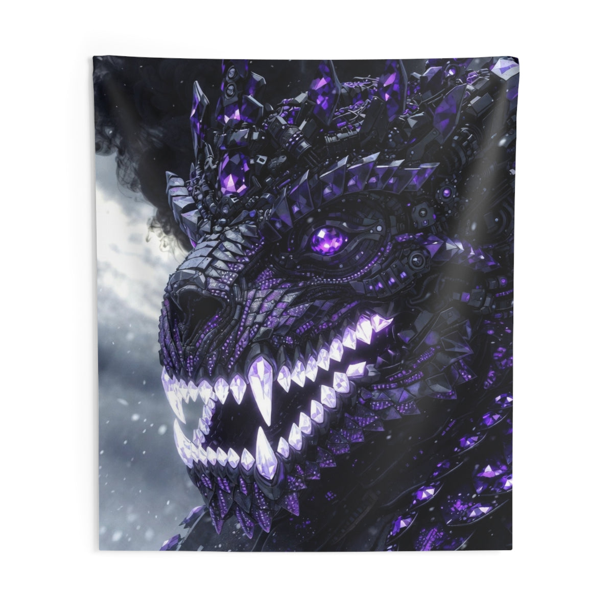 # 1 Selling Dragon Tapestry Divine Dragon Armor Wall Tapestry — Purple Dragon skull (UltraKingDragon.com)