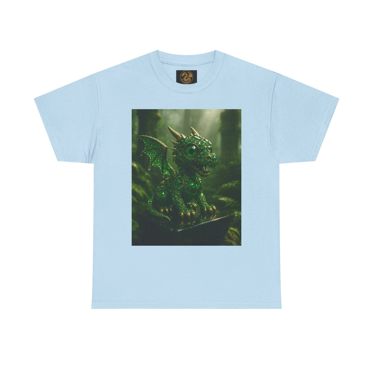 A Fantasy Dragon Graphic Tee, Heavy Cotton Shirt, Cute Dragon Top, Gifts for Dragon Lovers, Whimsical Art T-Shirt, Casual Wear