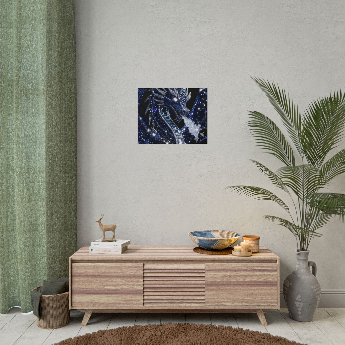 Rolled Poster — Sparkling Ice Dragon Art Print