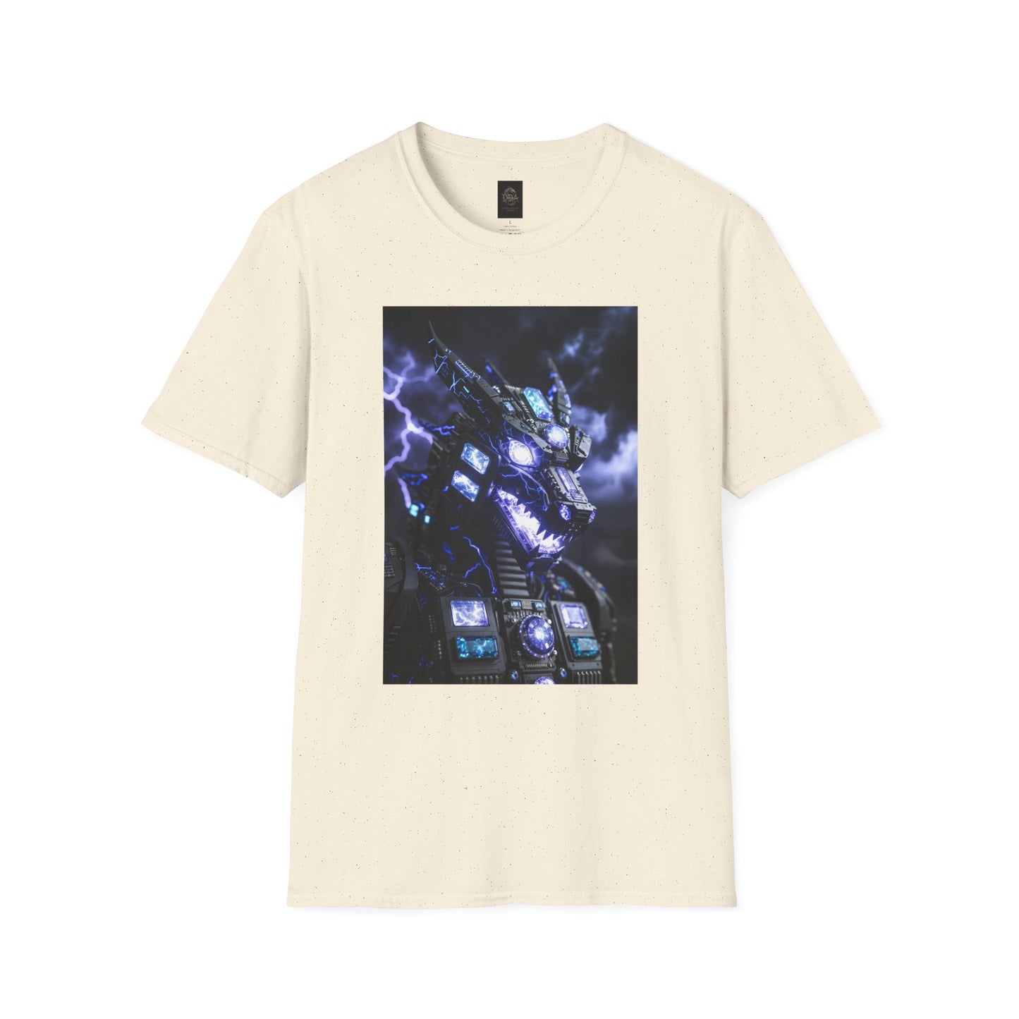 A Dragon Mech Lightning T-Shirt — Cyber Dragon Graphic Tee