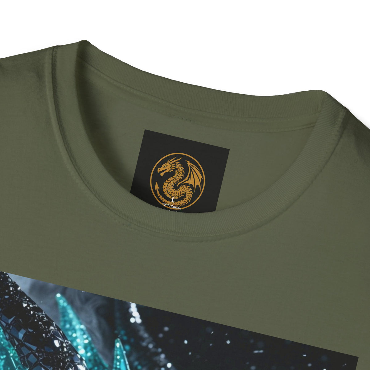 An Ice Dragon T-Shirt — Electric Frost Dragon Graphic Tee
